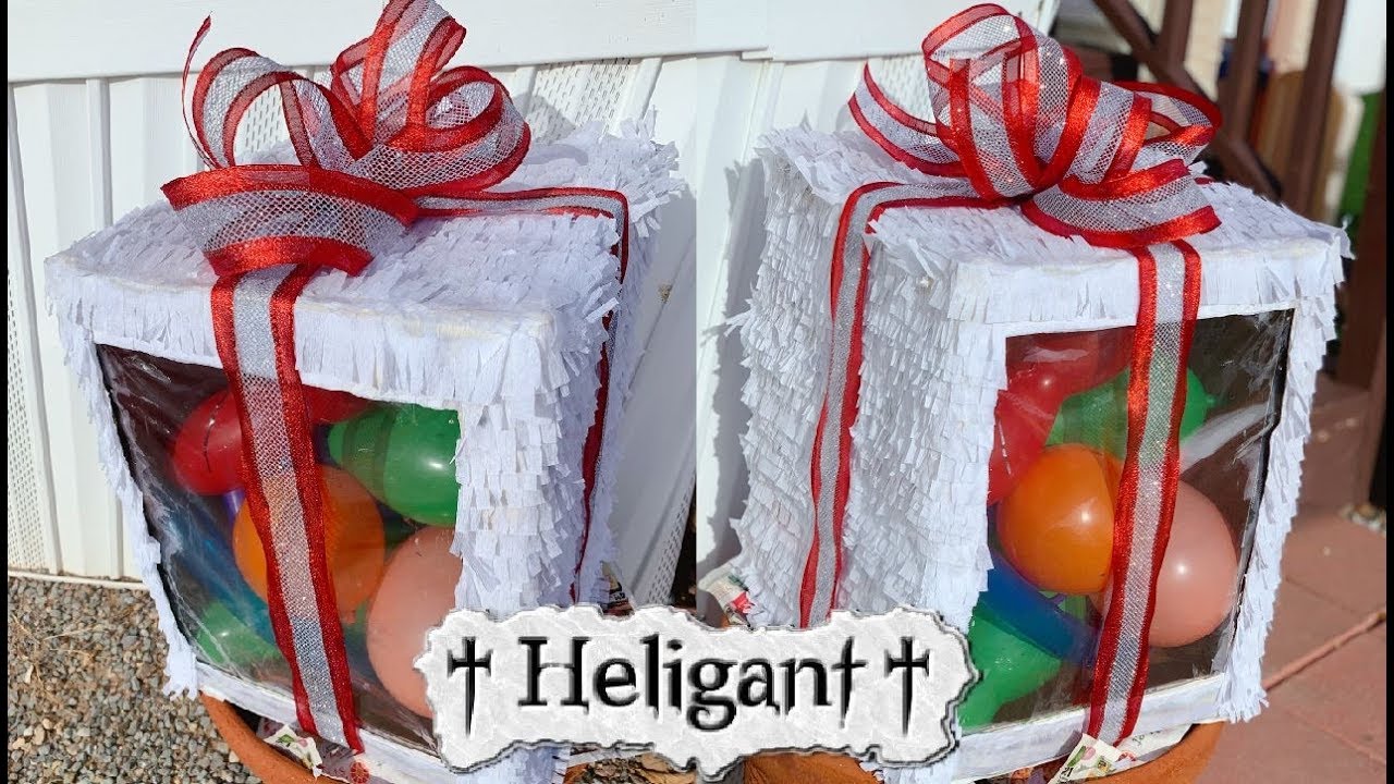 PIÑATA NAVIDEÑA EN 30 MINUTOS / CAJA DE REGALO / PASO A PASO 