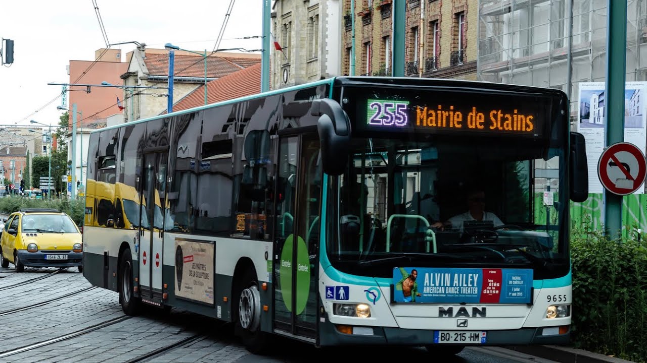 Ligne 255 — MAN NL 253 RATP BUS | 9819 FULL KICKDOWN !!!