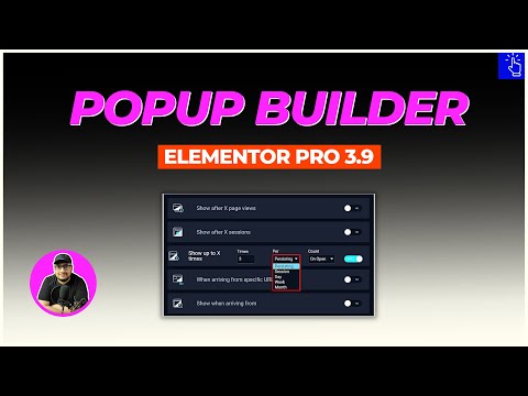 Popup Builder in Elementor Pro 3.9 | Appear X Times | Blogging Unplugged Clips