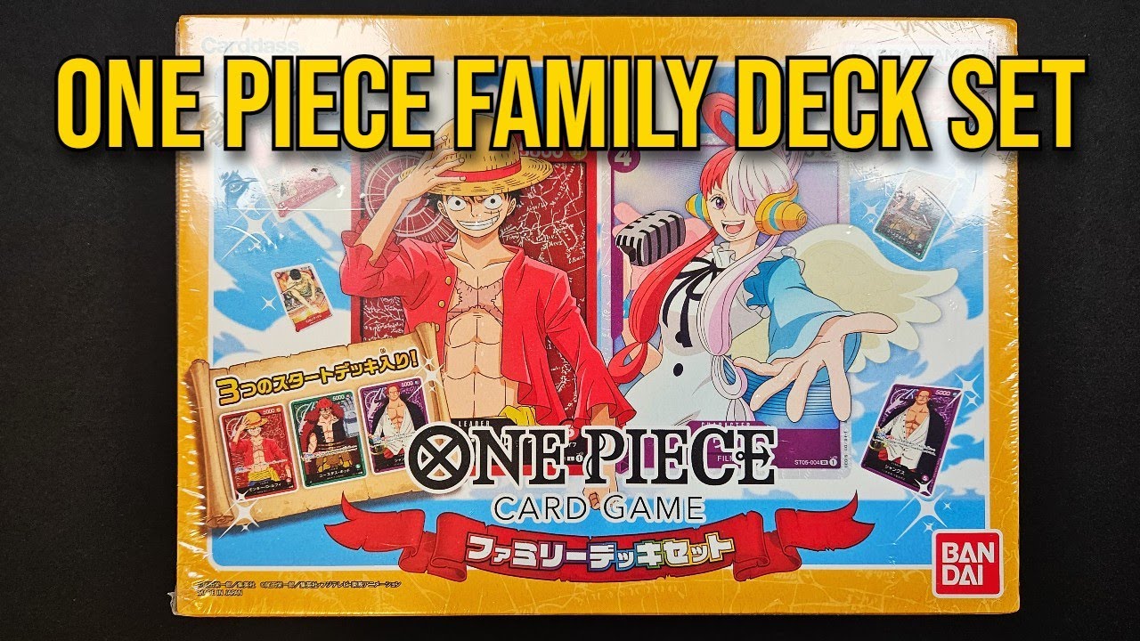 Opening the One Piece Family Deck Set: Japanese Starter Box - YouTube
