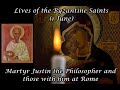 Byzantine Saints: Martyr Justin the Philosopher and those with him at Rome (1 June)
