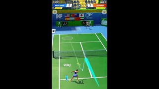 Cara melakukan Voli yang akurat Tennis Clash Indonesia screenshot 4