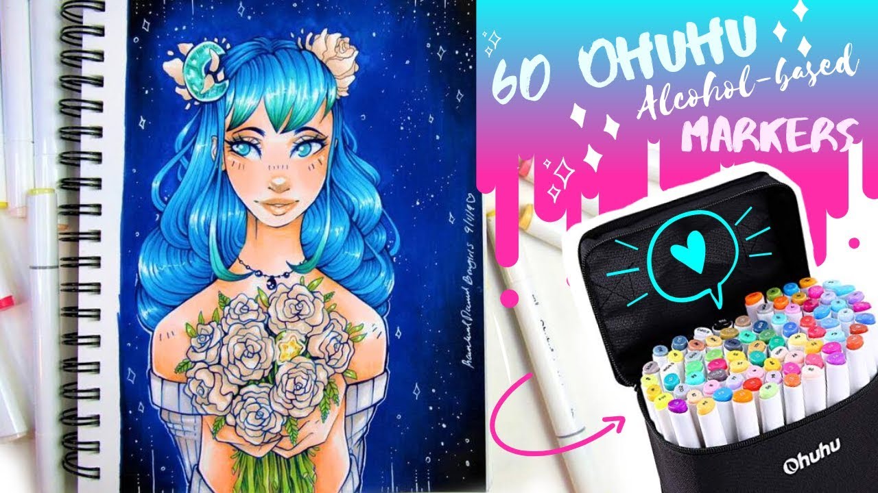 DIDN'T EXPECT THIS TO WORK! BUT IT DID! [Product review]-60 Ohuhu markers 