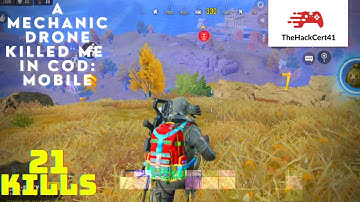 A Mechanic EMP Drone Killed me in CODM | Call of Duty: Mobile Battle Royale | 21 Kills