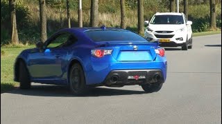 Subaru brz HARD CRASH INTO ANOTHER CAR!! Drift goes wrong..