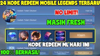 NO LIMIT! 24 KODE REDEEM ML TERBARU | KODE REDEEM MOBILE LEGENDS | KODE REDEEM ML HARI INI MEI 2024