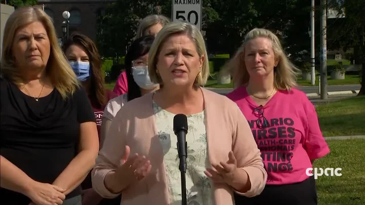 Ontario NDP Leader Andrea Horwath highlights party...