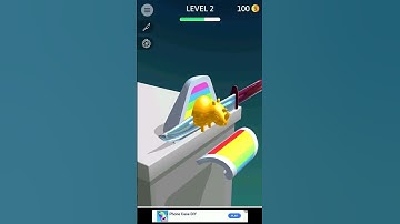 ASMR Slicing Game Level 2 #shorts 🌈 #asmr