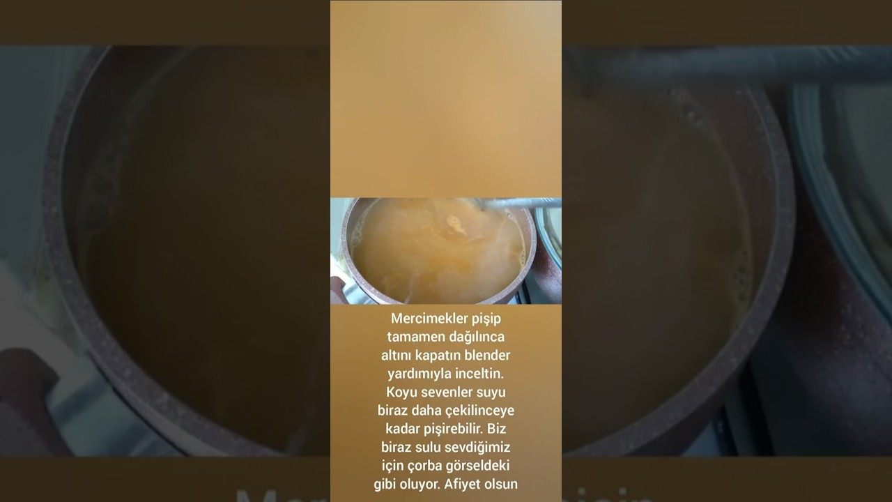 Çok kolay hızlı ve pratik Kekikli Mercimek Çorbası Çok kolay hızlı ve pratik Kekikli Mercimek Çorbası