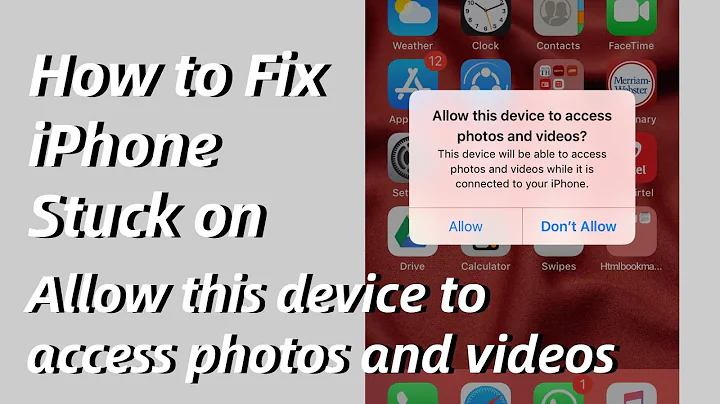 Why Does iPhone Keeps Showing “Allow This Device to Access Photos and Videos” - 6 Fixes