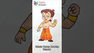 🦸🏻Easy Chhota Bheem Drawing Tutorial | How to Draw a Chhota Bheem!#shorts #shortfeed #easydrawing