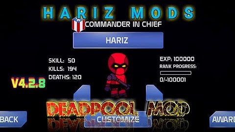 #DA2 Mini Militia Deadpool Mod V4.2.8 by Hariz Mods || Hariz Mods||