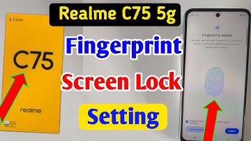 Realme c75 5g me fingerprint screen lock | fingerprint lock setting in Realme c75 5g | pattern lock