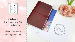 Como hacerte tu agenda A5 para un midori traveler&#39;s notebook | AGENDA DIGITAL IMPRIMIBLE