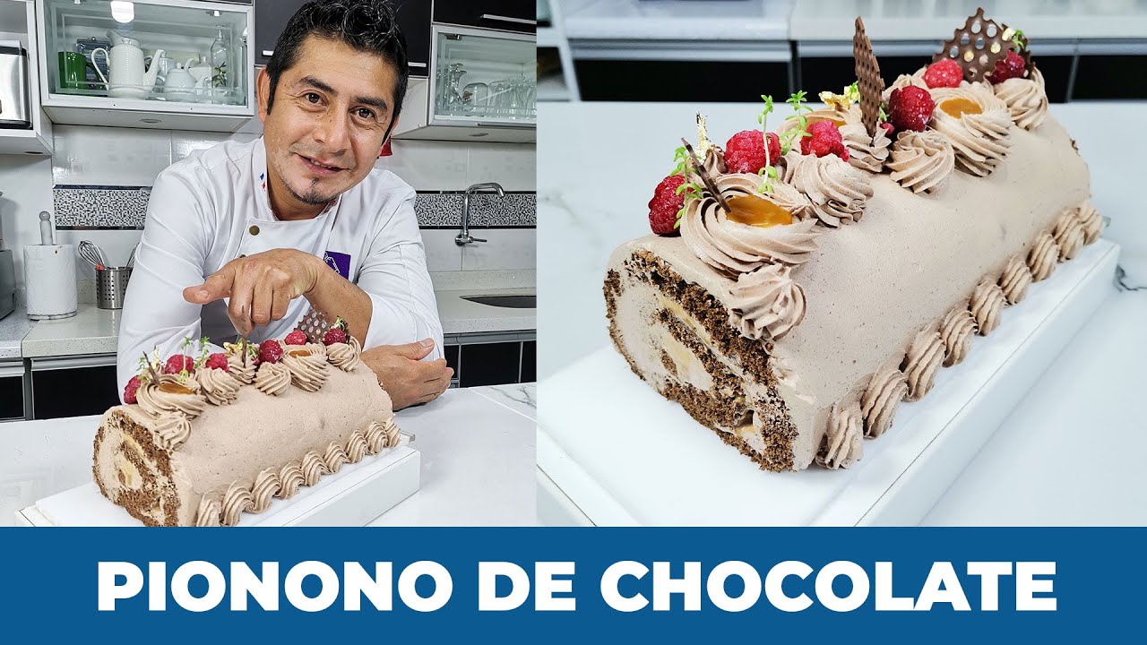 Receta completa de Pionono de Chocolate 🍫  | Endúlzate