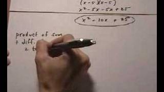 multiplying polynomials - special products