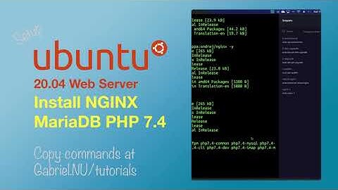 4 Install NGINX MariaDB PHP 7.4 Ubuntu 20.04