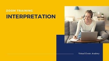 Interpretation in Zoom Meetings or Zoom Webinars