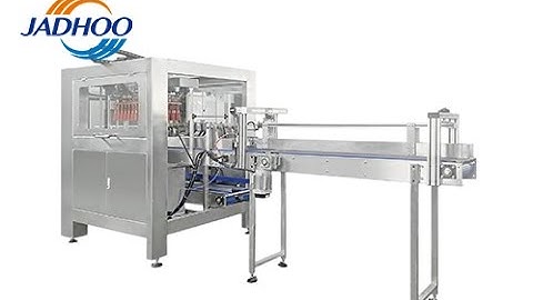 Case Packing Equipment: how to grab bottle and pack case ( case packing machine, 17 cartons/min )