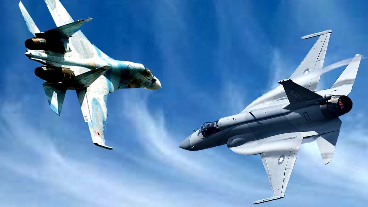 DCS World Dogfight JF-17 Thunder Vs SU-30 [ gun only ] - YouTube