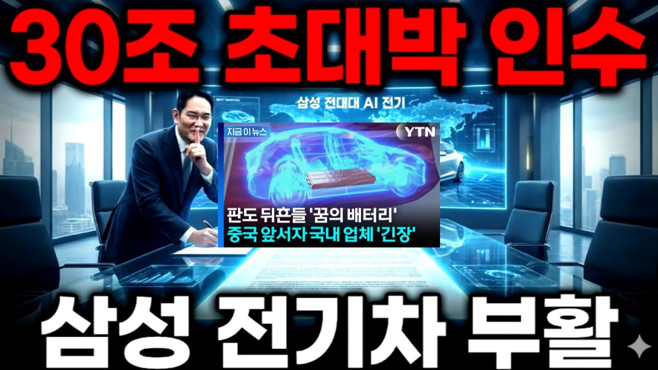 쓰레기 공장에 3조원? 삼성 30년 만의 전기차 부활 확정