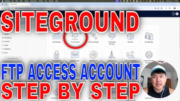 ✅ Hoe maak je een FTP-toegangsaccount aan in SiteGround🔴