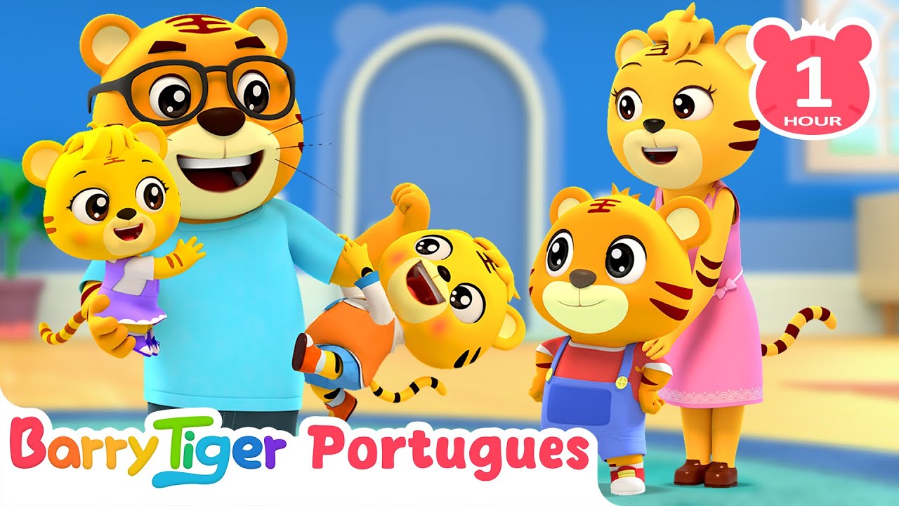 Canções da Família 👨‍👩‍👧‍👦 | Canções Infantis | BarryTiger em Português