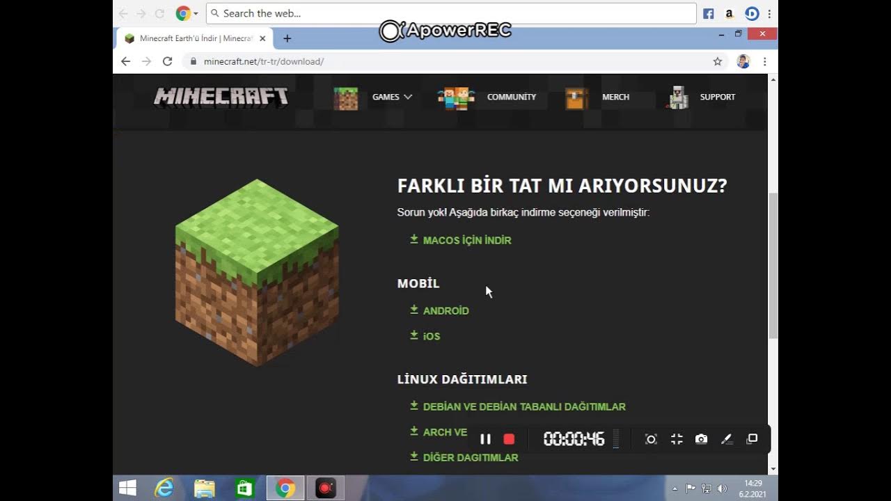 masaüstu bılgısayara nasıl mınecraft ındırılır - YouTube