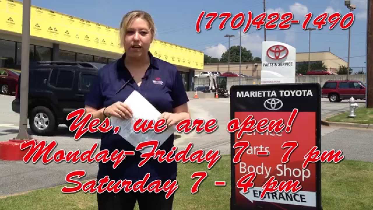 Marietta Toyota Oil Changes, Tire Rotations and More in Marietta GA