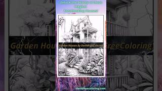 Garden Houses Coloring Pages Coloring Book for Adults