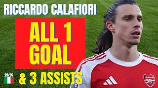 Riccardo Calafiori - All 1 Goal Assists For Arsenal In 202526 Skills Highlights