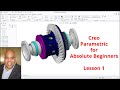 Creo parametric  absolute beginners tutorial  lesson 1 of 5 french subtitles