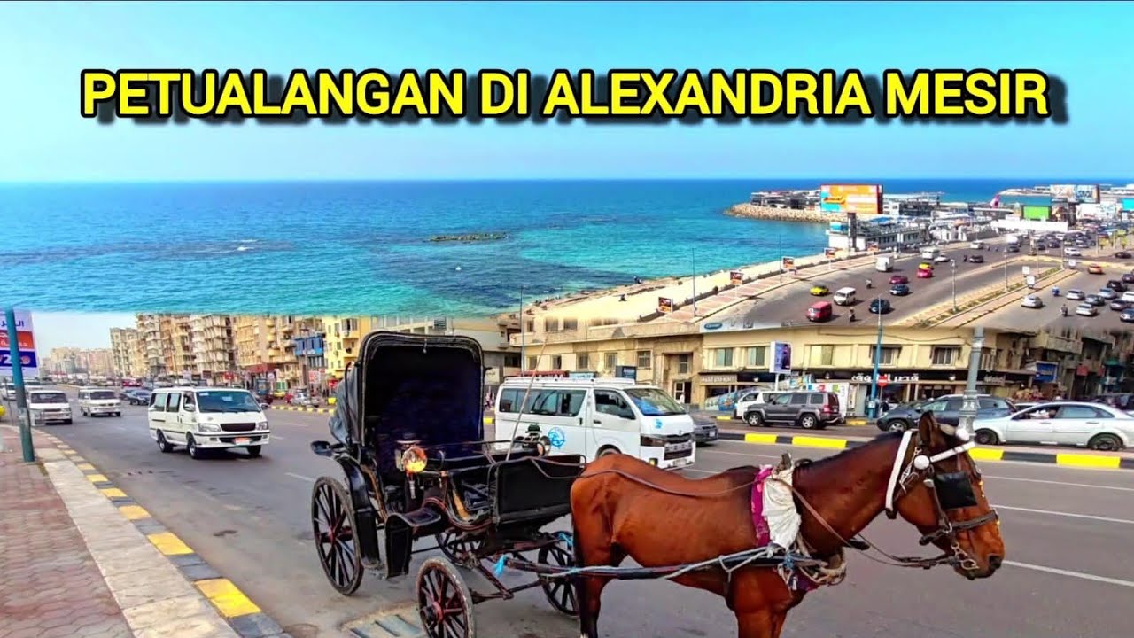 Travel Vlog Alexandria Mesir 🇪🇬 | Naik Delman, Kuliner Lokal & Laut Mediterania