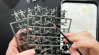 Army Men Miniature Painting Demonstration, 1/72 scale