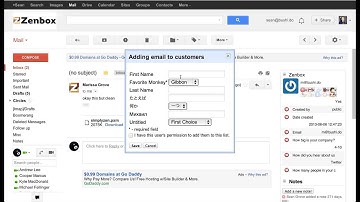 Add customers to Mailchimp lists from Gmail with Zenbox