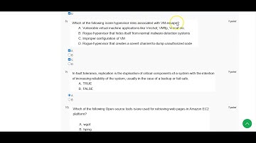NPTEL Cloud Computing week 6 Assignment 6 modified solutions Jan 2025