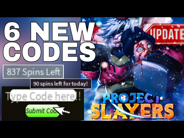 ✨SPINS✨CODE PROJECT SLAYER - CODES FOR PROJECT SLAYERS - PROJECT SLAYERS  CODES 