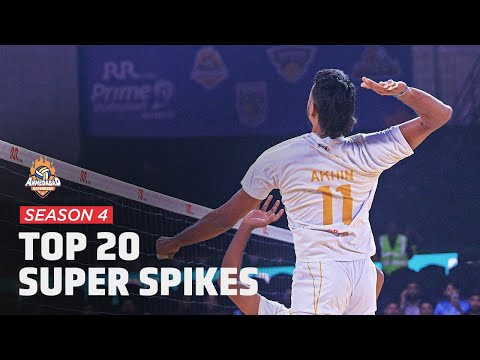 Ahmedabad Defenders Top 20 Super Spikes | Prime Volleyball League | Season 4