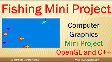 Fishing OpenGL Computer Graphics Mini Project Demonstration and Source Code by Mahesh Huddar