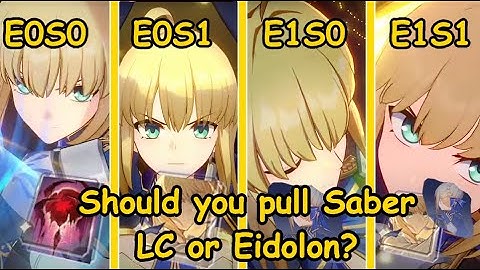 E0S0 vs E0S1 vs E1S0 vs E1S1 Saber | E0S0 Sunday, Huohuo, E0S5 DDD Tribbie | [HSR 3.4]