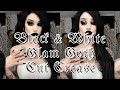 🖤 BLACK AND WHITE GLAM GOTH CUT CREASE 🖤