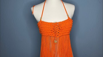 DIY MAKRAMEE TOP / MACRAME TUTORIAL / TOP EM PASSO A PASSO