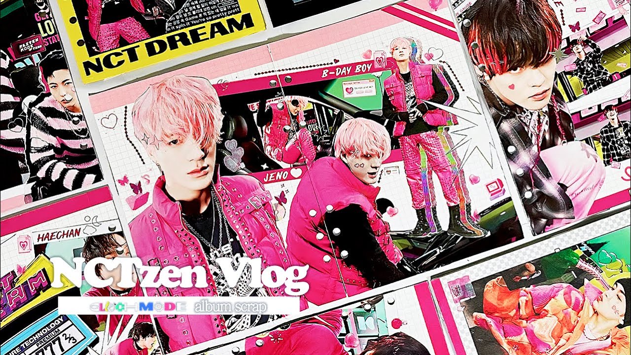 🕹 누가 스크랩을 이렇게까지 해요 | 시즈니 브이로그 | 엔시티드림 글리치모드 앨범 스크랩 • 앨범깡 • 다꾸 • NCT DREAM Glitch Mode Scrap