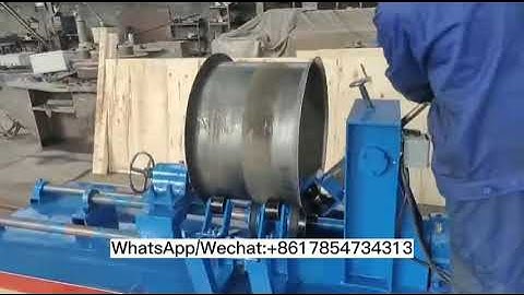 Fan flange spinning machine, horizontal drum flanging machine