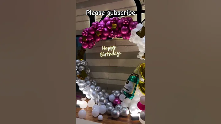 Elegant 50th Birthday Balloon Decoration in Gurgaon | Choudhary Decorators NCR #shortvideo #birthday