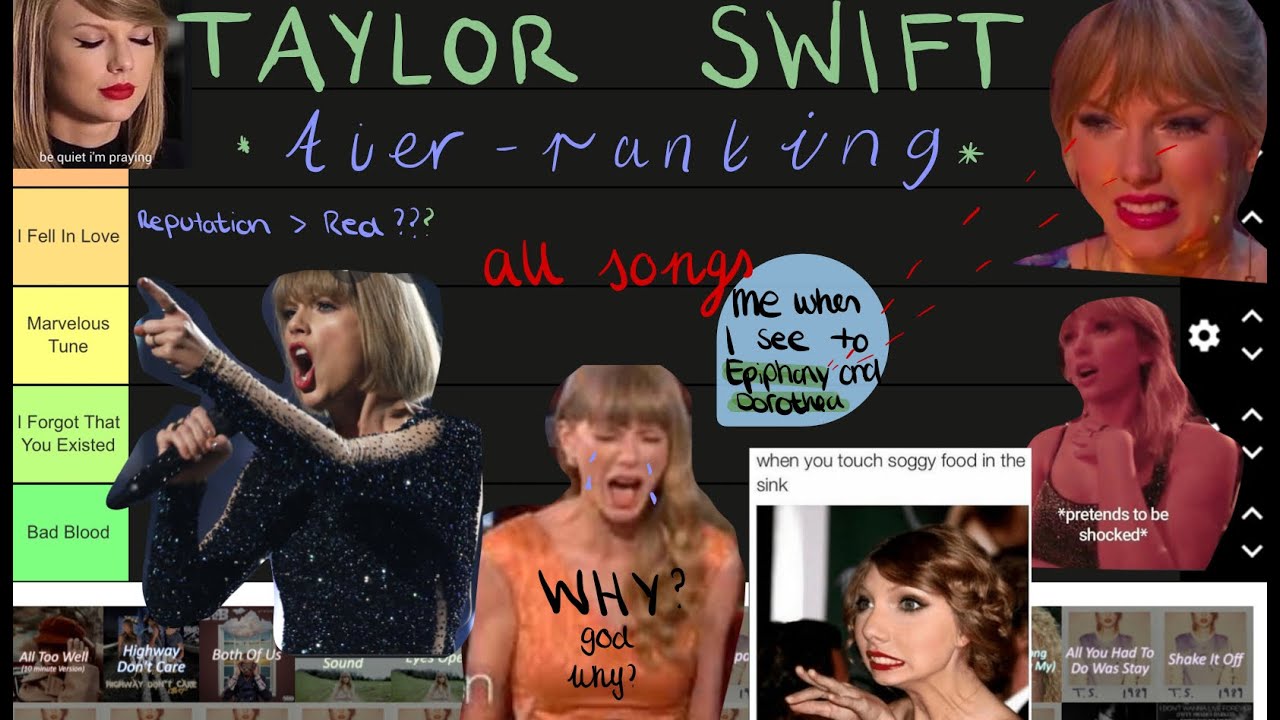 Ranking EVERY Taylor Swift SONG I know ;) ! YouTube