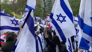 Scenes from Israel Independence Day Rally in Montreal
