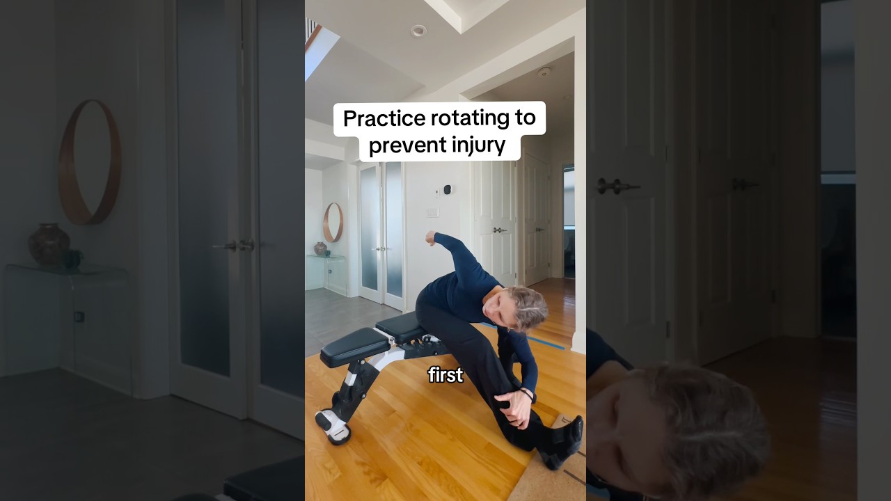 Выполняйте упражнения на вращение, чтобы избежать травм в долгосрочной перспективе.