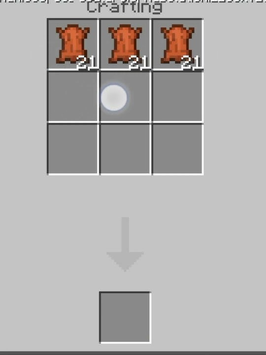Saddle crafting recipe in new minecraft update. #shorts #minecraft