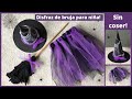 Disfraz de bruja / Sin coser / Halloween/ Hexenkostüm ohne nähen